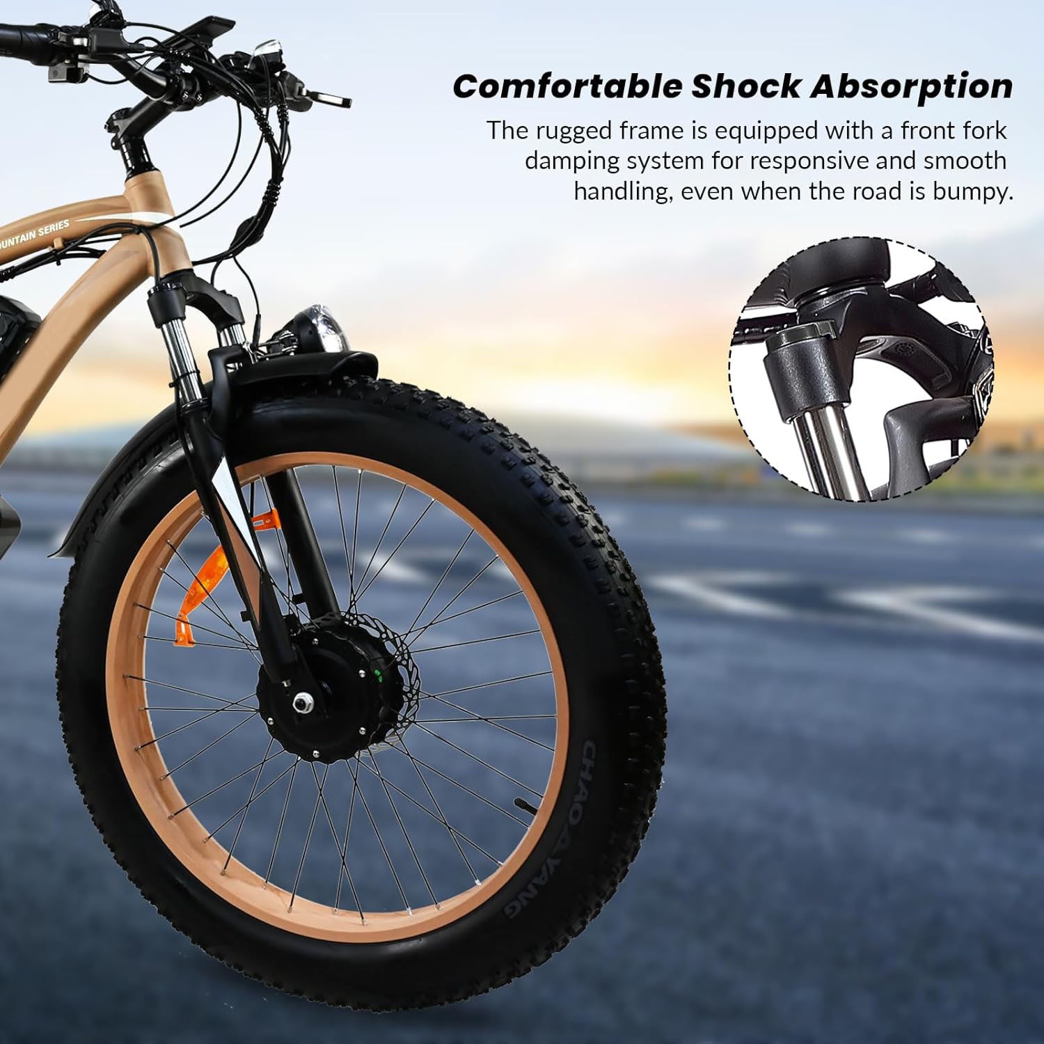 2000W E-Bike Adults - Electric Bike With 26 Inches Fat Tire 20AH Removable Battery, 21 Speed