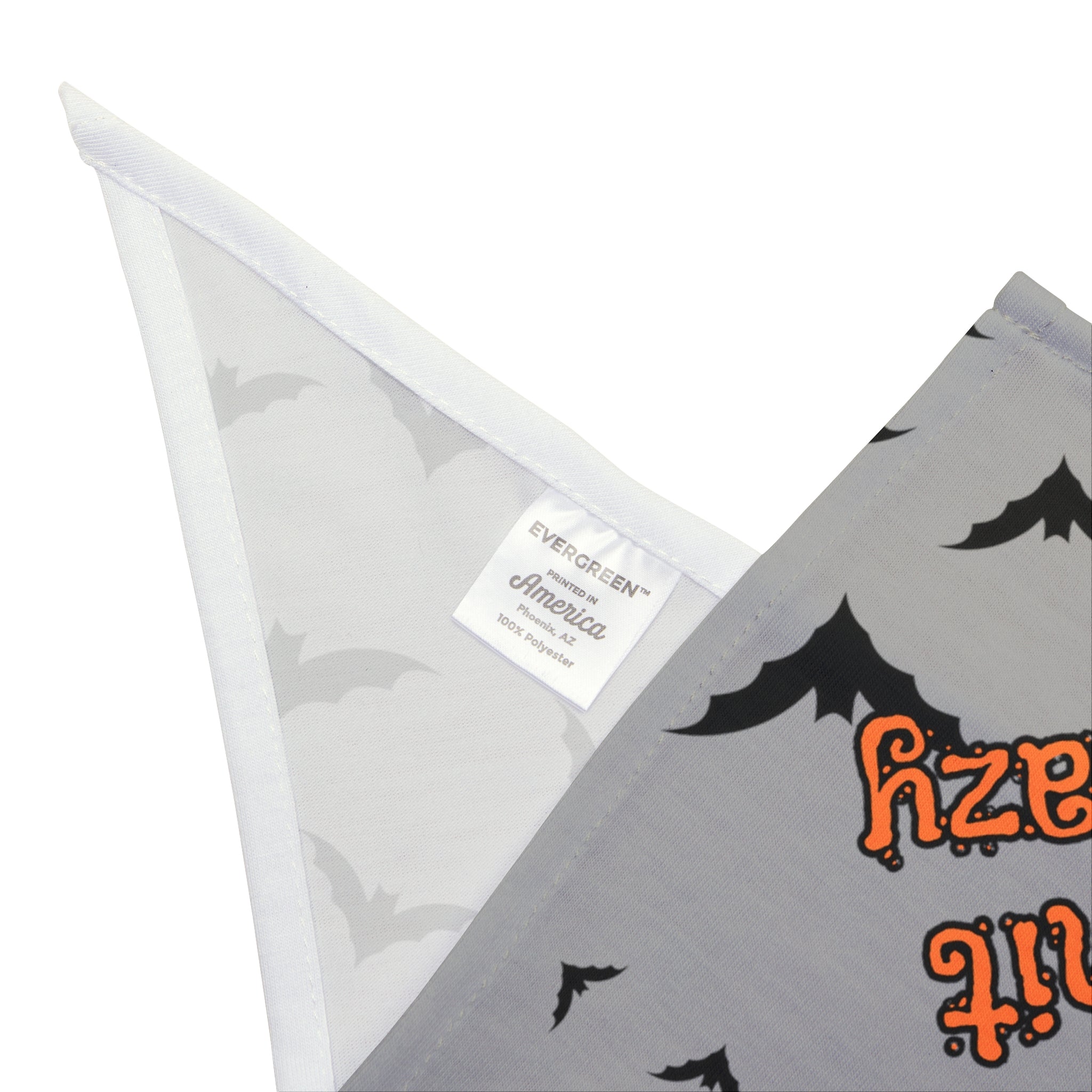 Whimsical 'Bat Shit Crazy' Dog Bandana with Flying Bats Design