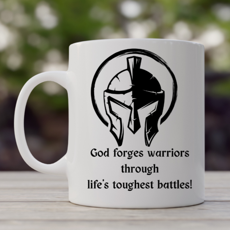 Spartan Helmet Mug: Embrace Resilience with Inspiring Warrior Quote 11oz Mug