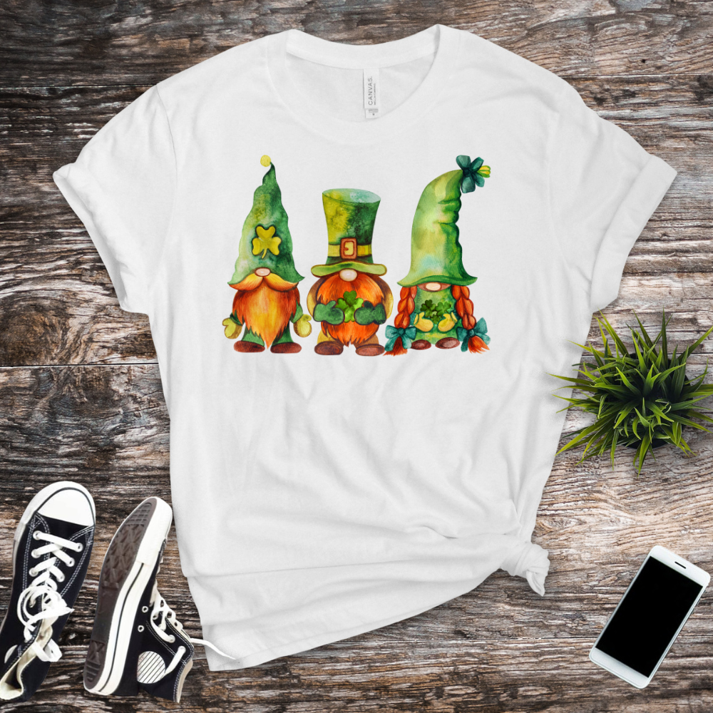 St Patrick's Day Gnomes Shirt, Happy St Patrick's Day Shirt, Clover Shamrock Shirt - St Patrick's Day Shirt, Irish Shirt - Lucky Horseshoe