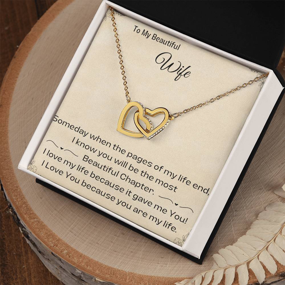 Personalized Heart Necklace, Silver & Gold Necklace, Interlocking Hearts Necklace, Minimalist Jewelry, Birthday Gift, Anniversary Gift, Special Occasion