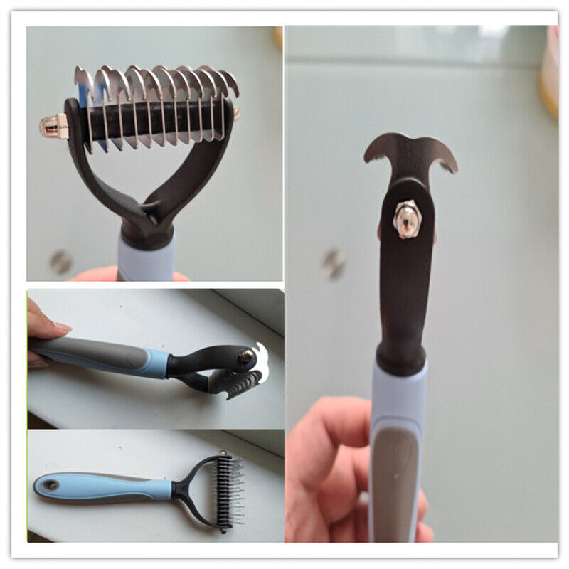 Double-Sided Pet Grooming Brush - Shedding & Dematting Tool