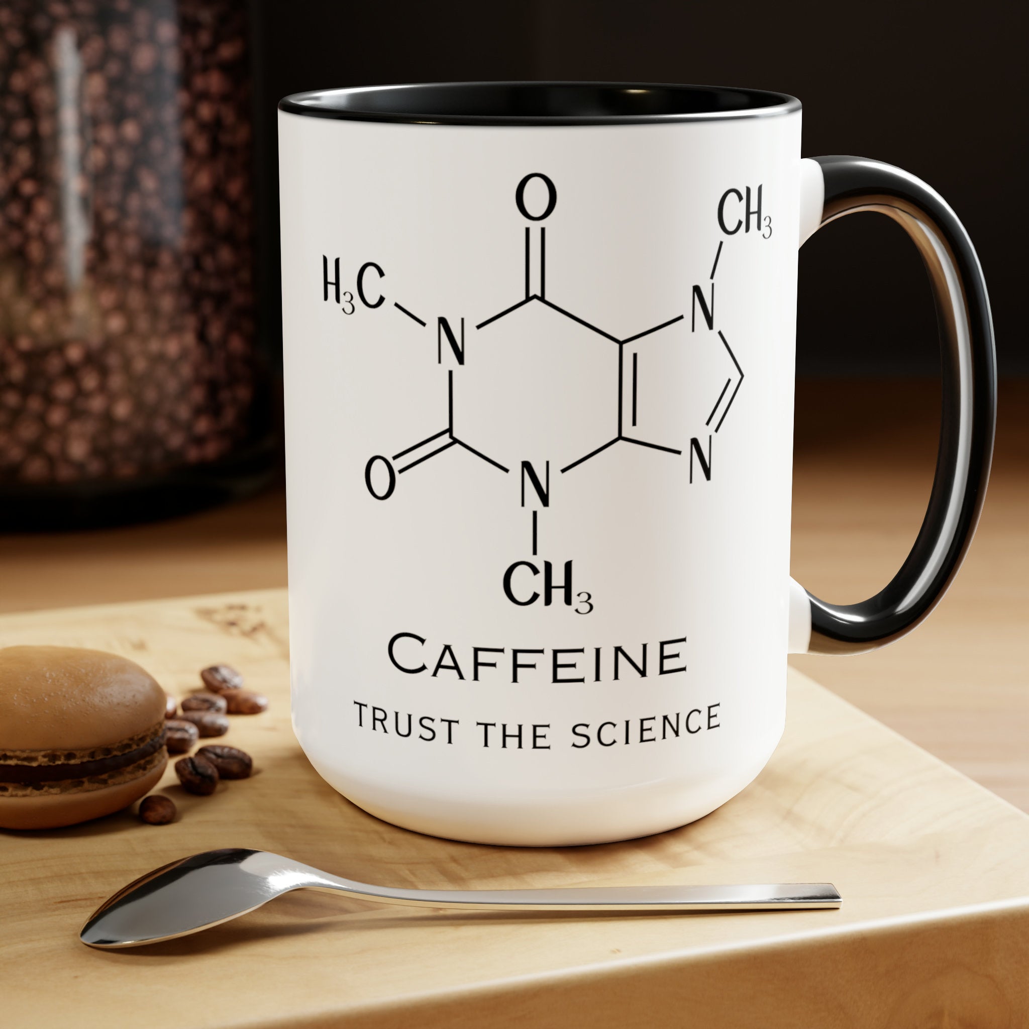 Caffeine Trust The Science Coffee Mug 15oz Christmas Mug Coffee Lover Great Gift