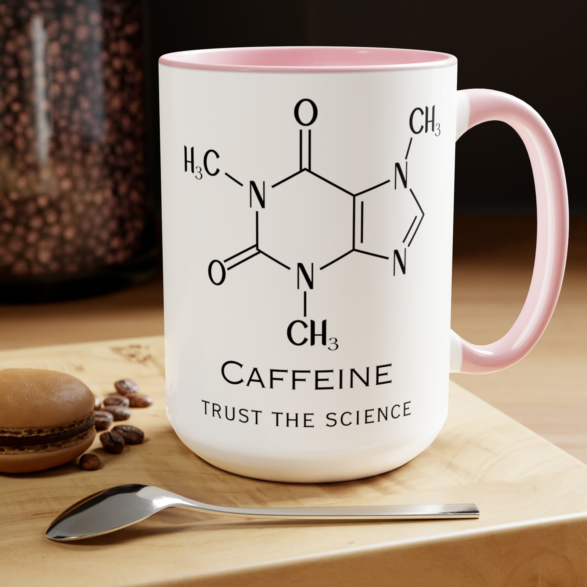 Caffeine Trust The Science Coffee Mug 15oz Christmas Mug Coffee Lover Great Gift