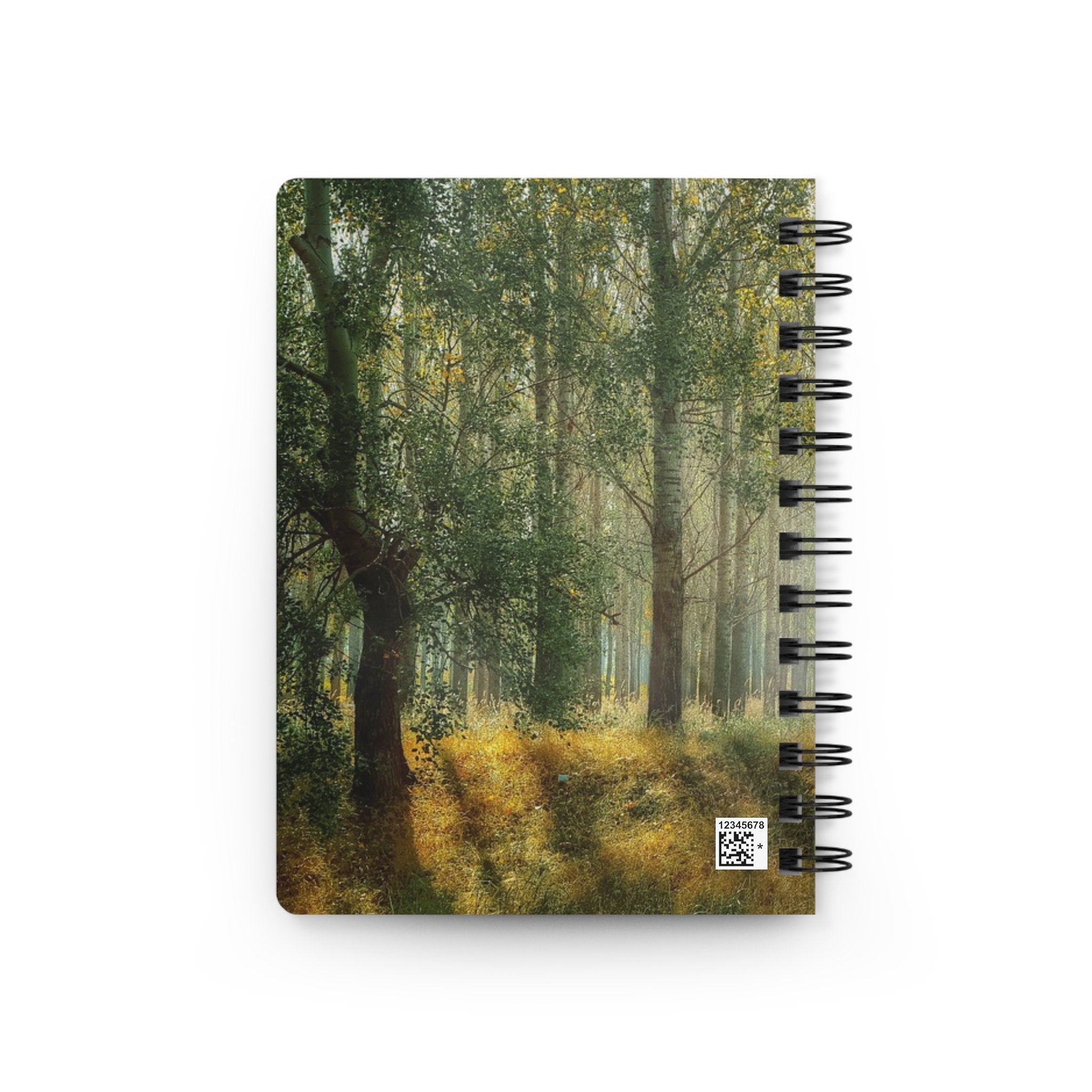 Mist In The Forest Natural One , Writer's Notebook, Floral Notebook , Botanical Notebook , Mental Health Notebook , Writers Journal
