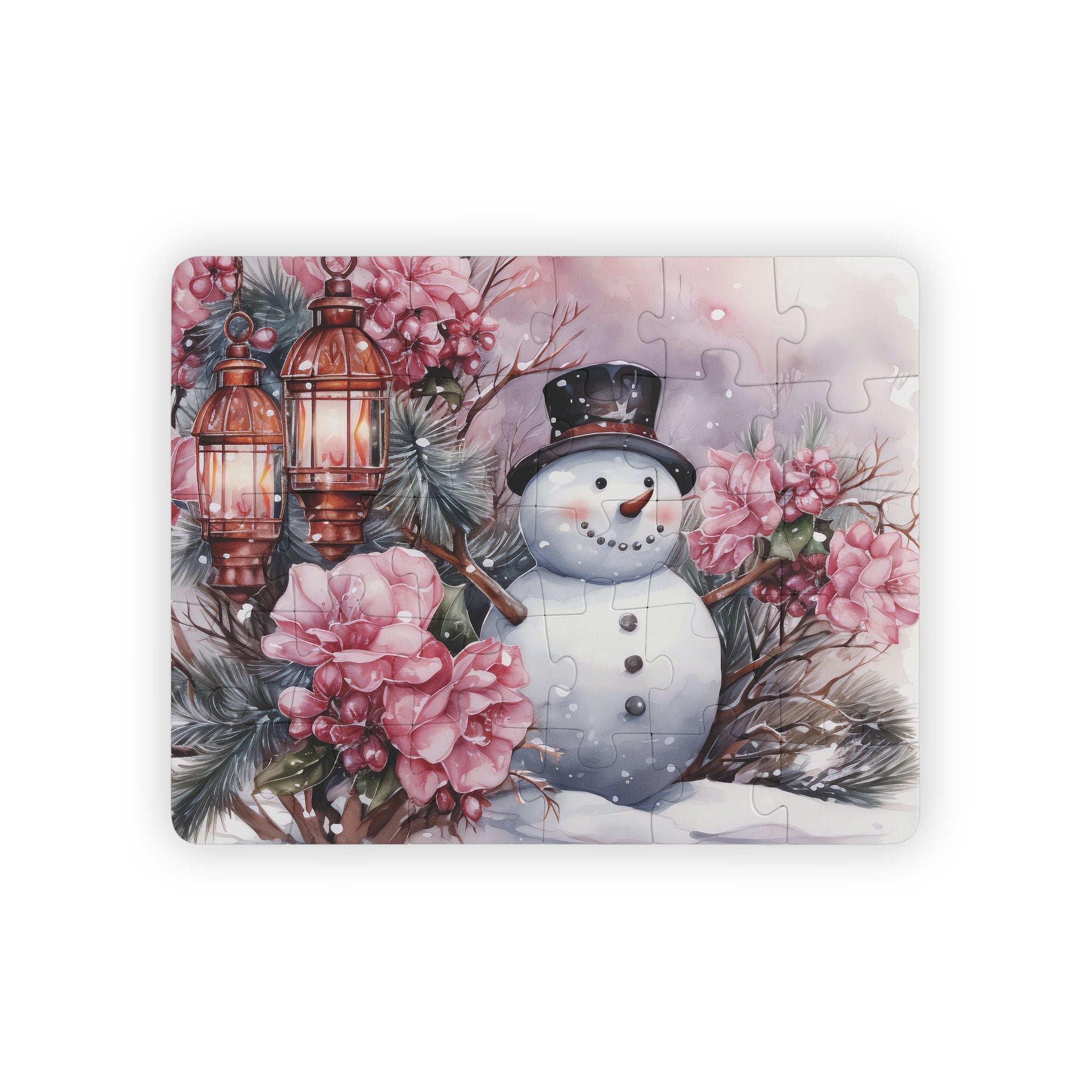 Snowman Children's Puzzle | 30-Piece Toddler-Friendly Jigsaw | Large Pieces, Rounded Corners for Safety